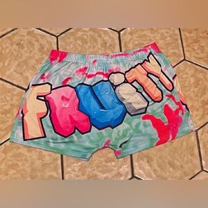 Colorful 'Fruity' Graphic Shorts